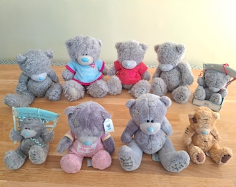 Kolekcja misiów „Ja i ty”, vintage w różnych rozmiarach, miś z metką, serduszka, królik, wszystkiego najlepszego z okazji urodzin, kocham cię, brązowy, dziewczynka, gratulacje