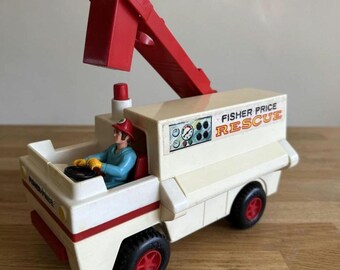 Vintage Fisher Price Adventure People 303 Emergency Rescue Car