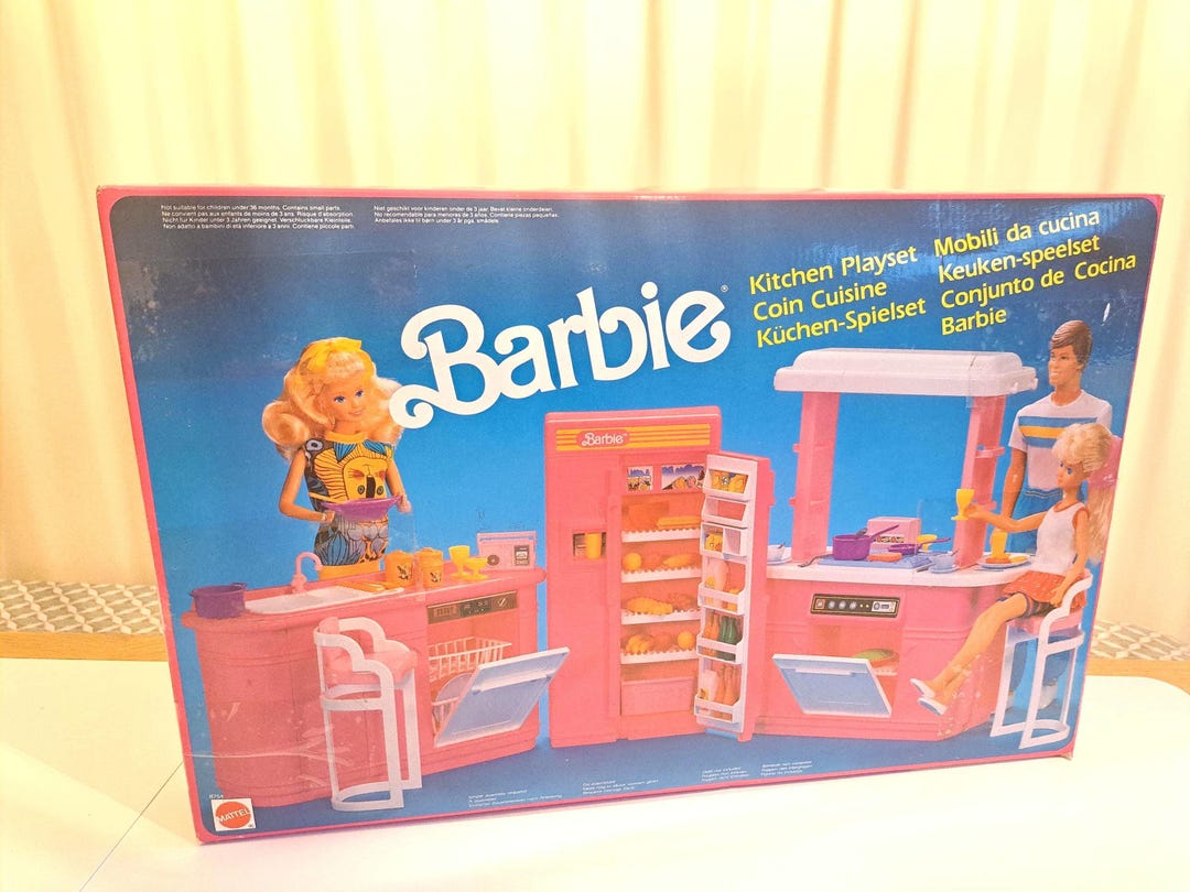1986年製バービー キッチン プレイセット、ヴィンテージ、非常に良好な