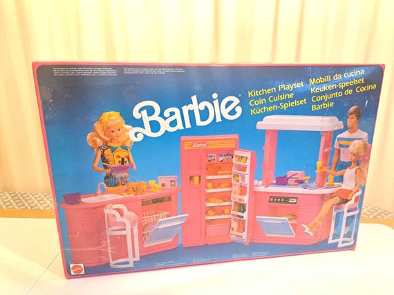 ヴィンテージ　アメリカ　ドリームキッチン　バービー ブライス 1986年製バービー キッチン プレイセット、ヴィンテージ、非常に良好な