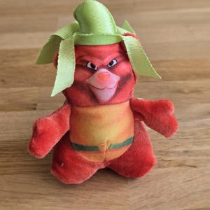 Gruffi Fisher Price #7015, plush 14cm vintage, a rubber bear ball Walt Disney character from 1986