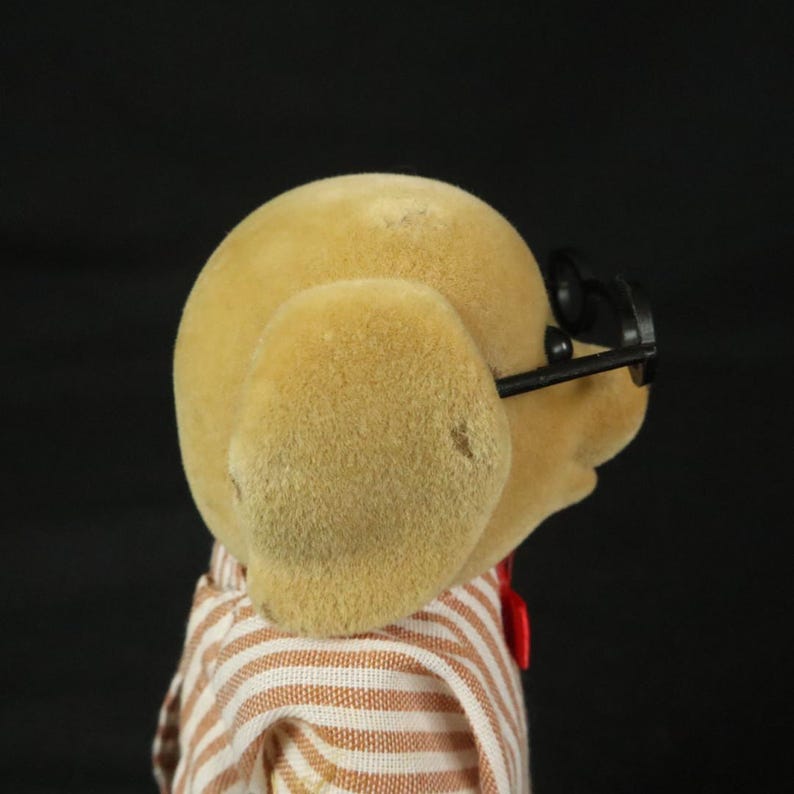 Vintage Sylvanian Families Dog with Glasses with Clothing image 3