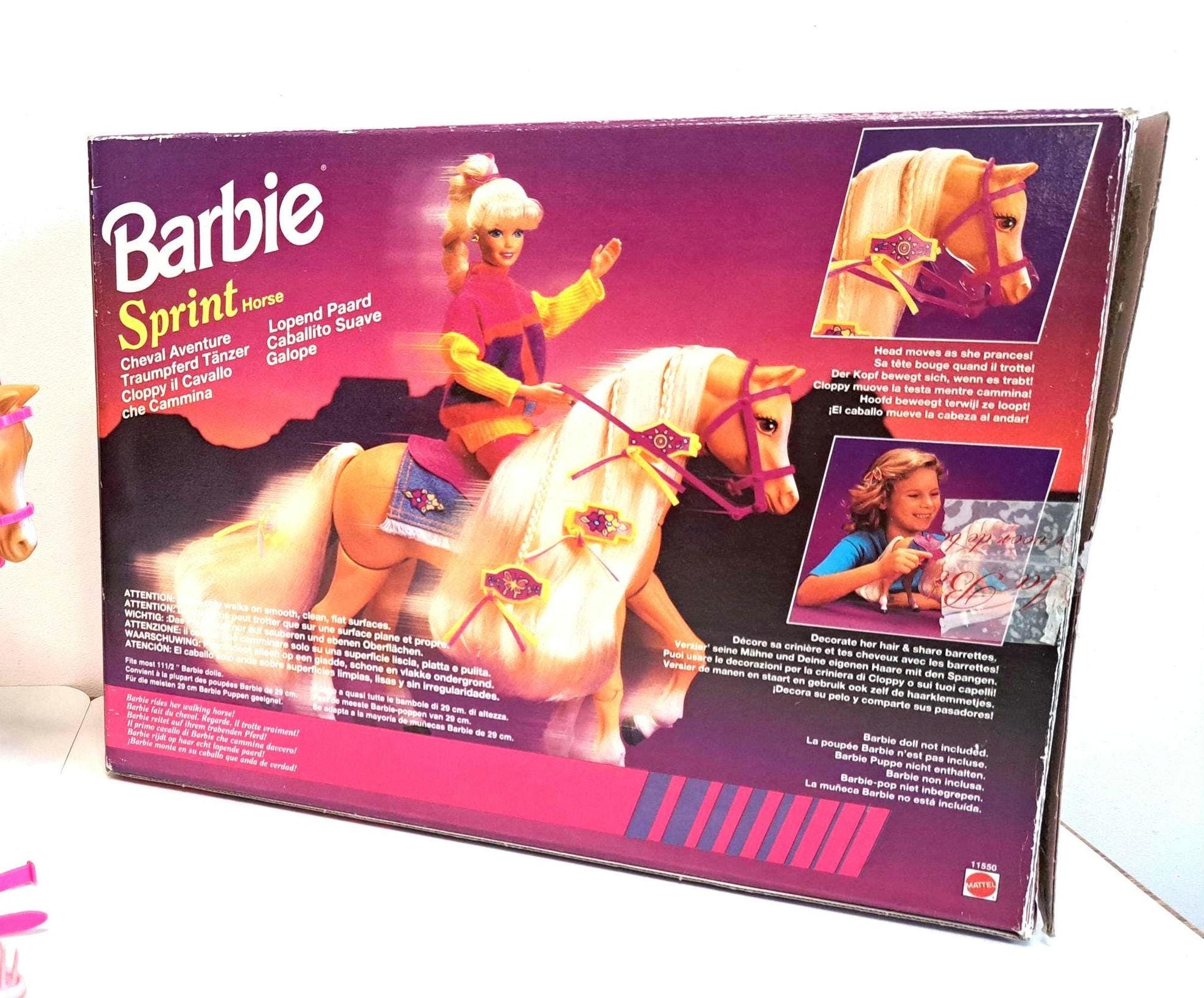Poupée Barbie Video Barbie Cheval Cheval Barbie Sprint Avec Poupée