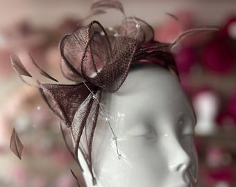 Classic Sinamay Coffee Fascinator