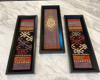 Kelim Teppich Set: Vintage Wanddekor
