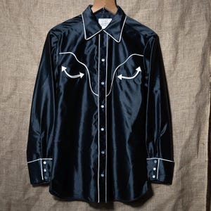 H Bar C California Ranchwear Western Long Sleeve Shirt M