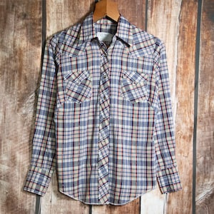 H bar C Western Long Sleeve Shirt Size 10