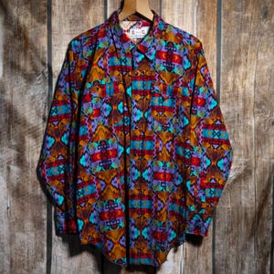 H Bar C California Ranchwear Multicoloured Printed Western Shirt XXL