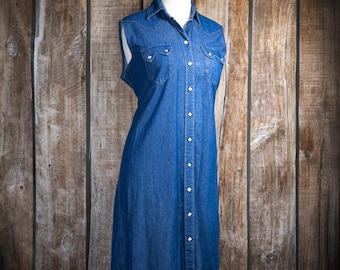 Rockmount Ranch Wear Denim Dress L