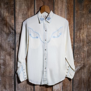 Vintage Rayon California Ranchwear Embroidered Western Shirt