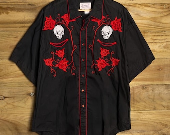 Limited Edition Rockmount Ranch Wear Gretsch Black Embroidered