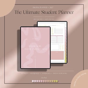 The Ultimate Student Planner - Digital 2027, Dated, Vertical, Goodnotes, Notability for iPad | Tropical Reef Color Theme