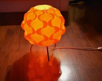 IKEA FILLSTA lampe de table vintage design scandinave moderne orange rétro années 2000 plastique décoration lumière chambre