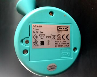 Ikea Fryebo Blue Lamp Designed by Ola Wihlborg Portable LED Desk