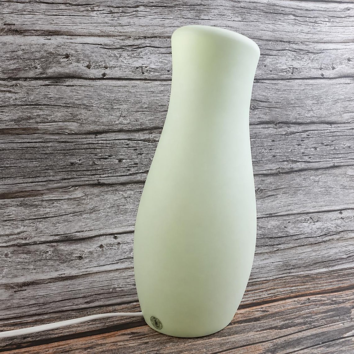 Lampada vintage IKEA MYLONIT in vetro satinato verde chiaro design scandinavo minimalista anni 90 2000 Design by K. Leibel e K. Andreasson, foto 2 di 5