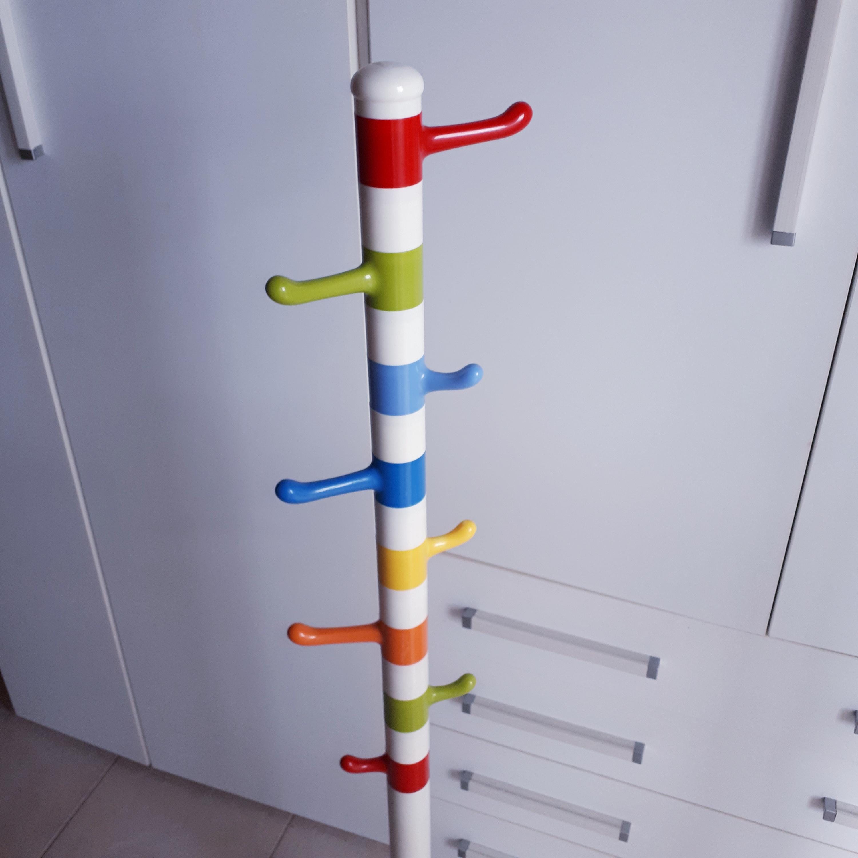 Vintage IKEA Krokig Coat Rack · Multicolored Children's Coat Rack