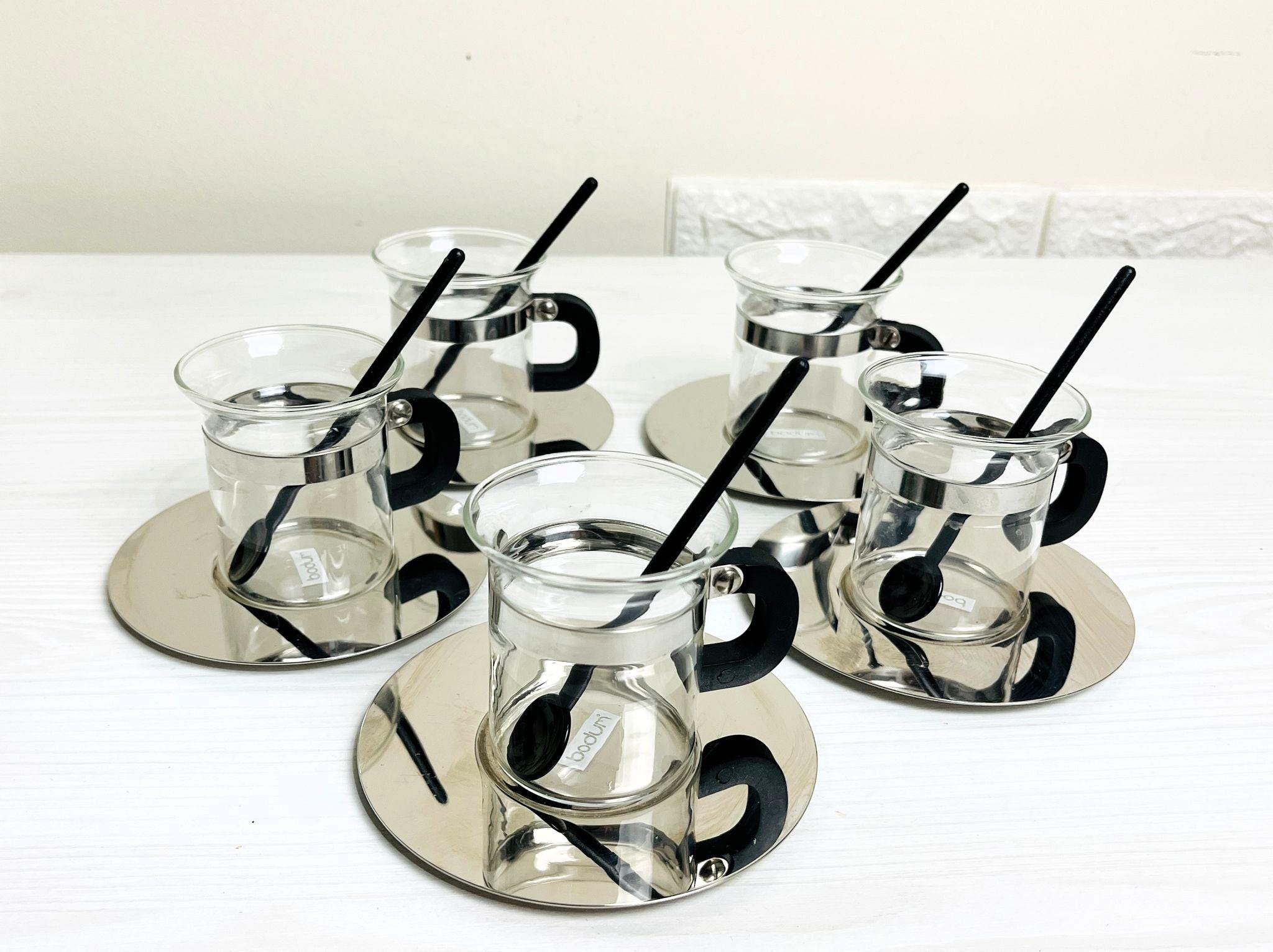 ZME09386-Tasse à thé en verre avec poignée transparente. infuseur à thé