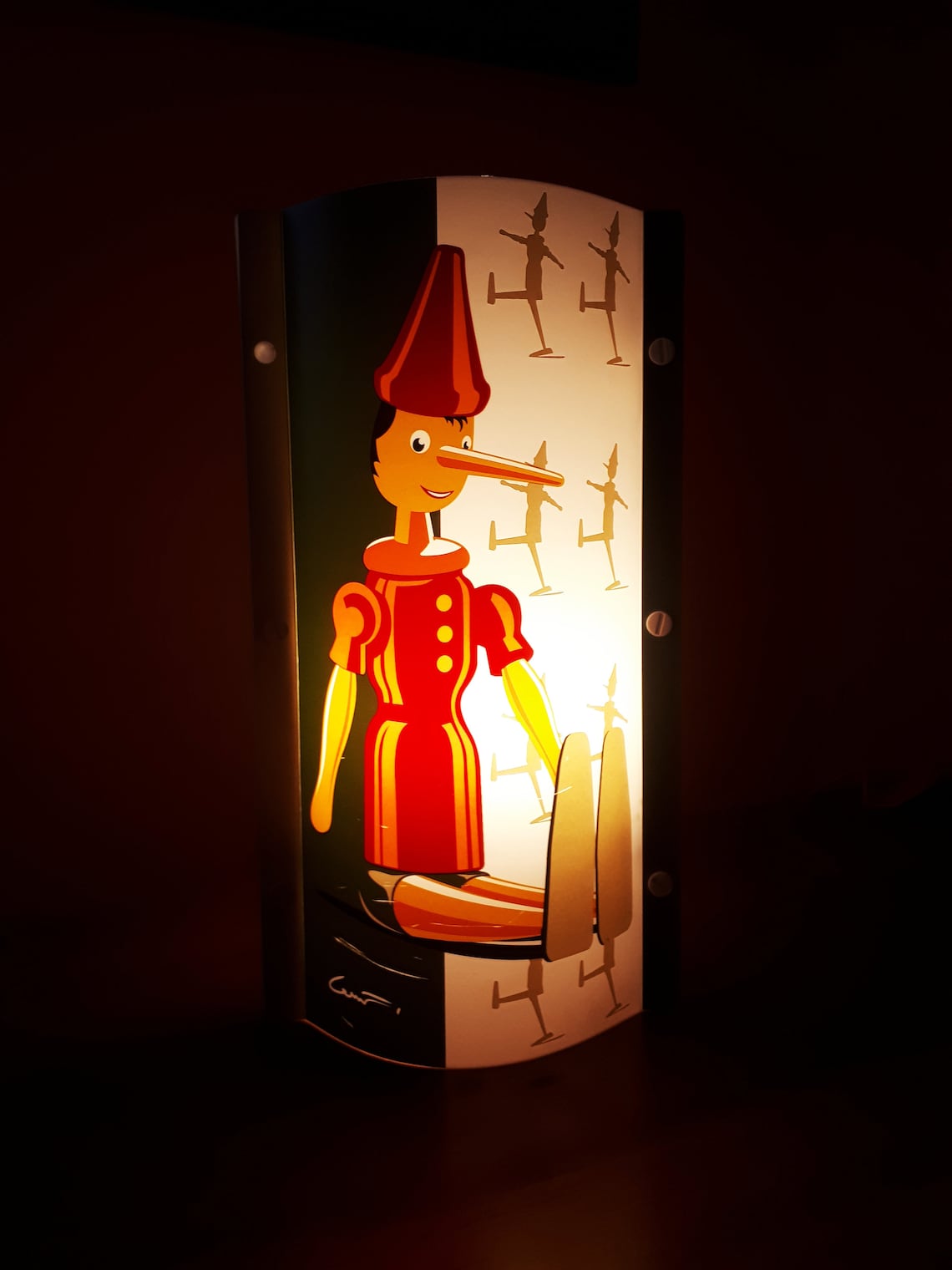 Lampada Slamp Pinocchio Samuel Parker Vintage tavolo Made in Italy, foto 4 di 5