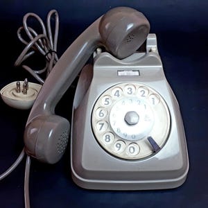 SIP Telephone Italtel Rotary Telephone SP62 Vintage Old Home Telephone Landline 70s 80s