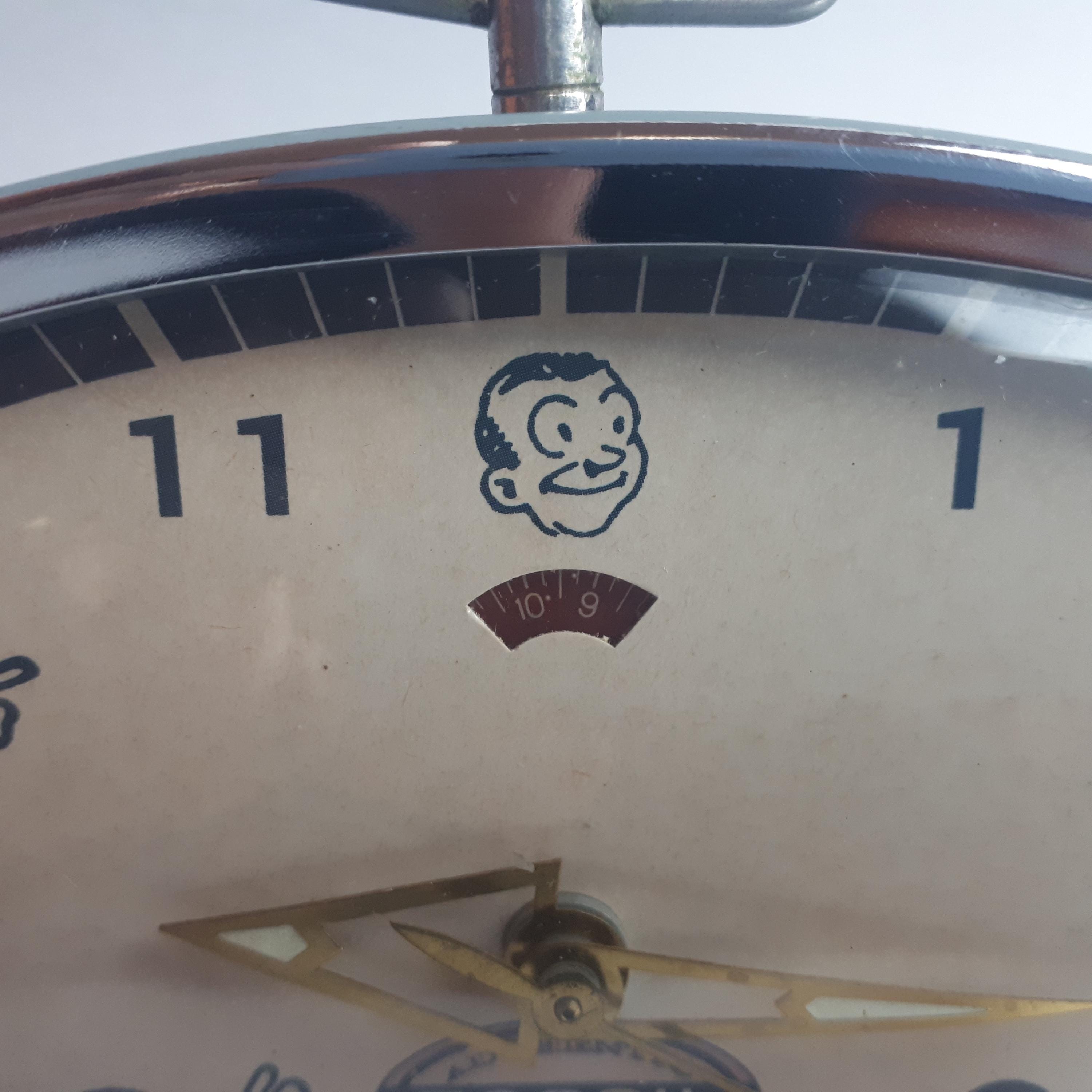 Vintage Fossil Alarm Clock From the 1990s, Retro Table Clock