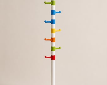 Vintage IKEA Krokig Coat Rack · Multicolored Children's Coat Rack