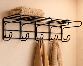 IKEA Schwarzer Hunde-Wandkleiderbügel aus Stahl – Vintage-Design der 90er Jahre, hergestellt in Schweden