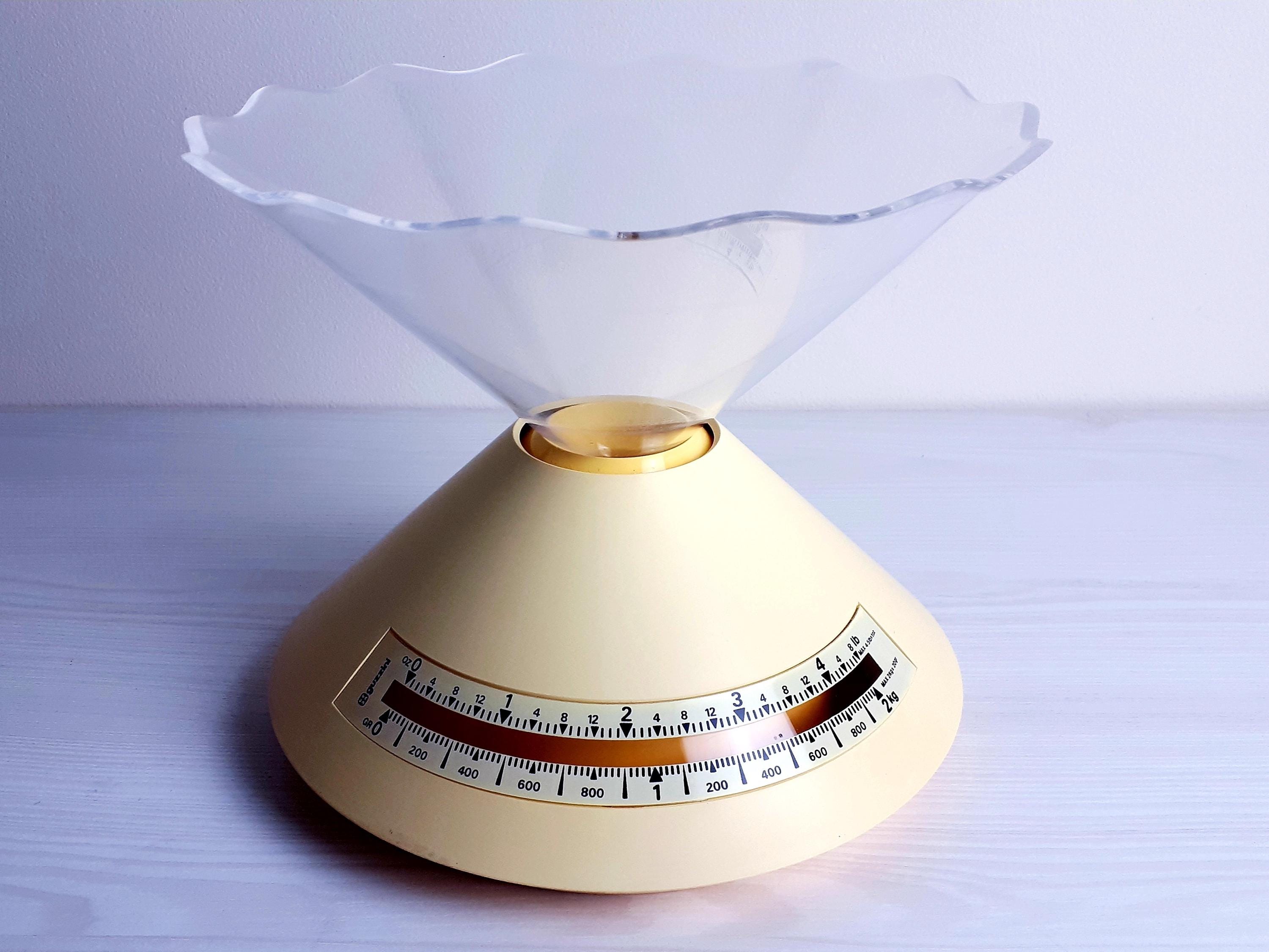 Guzzini Kitchen Scale Dolly Yellow Design Ennio Pasini Vintage 90