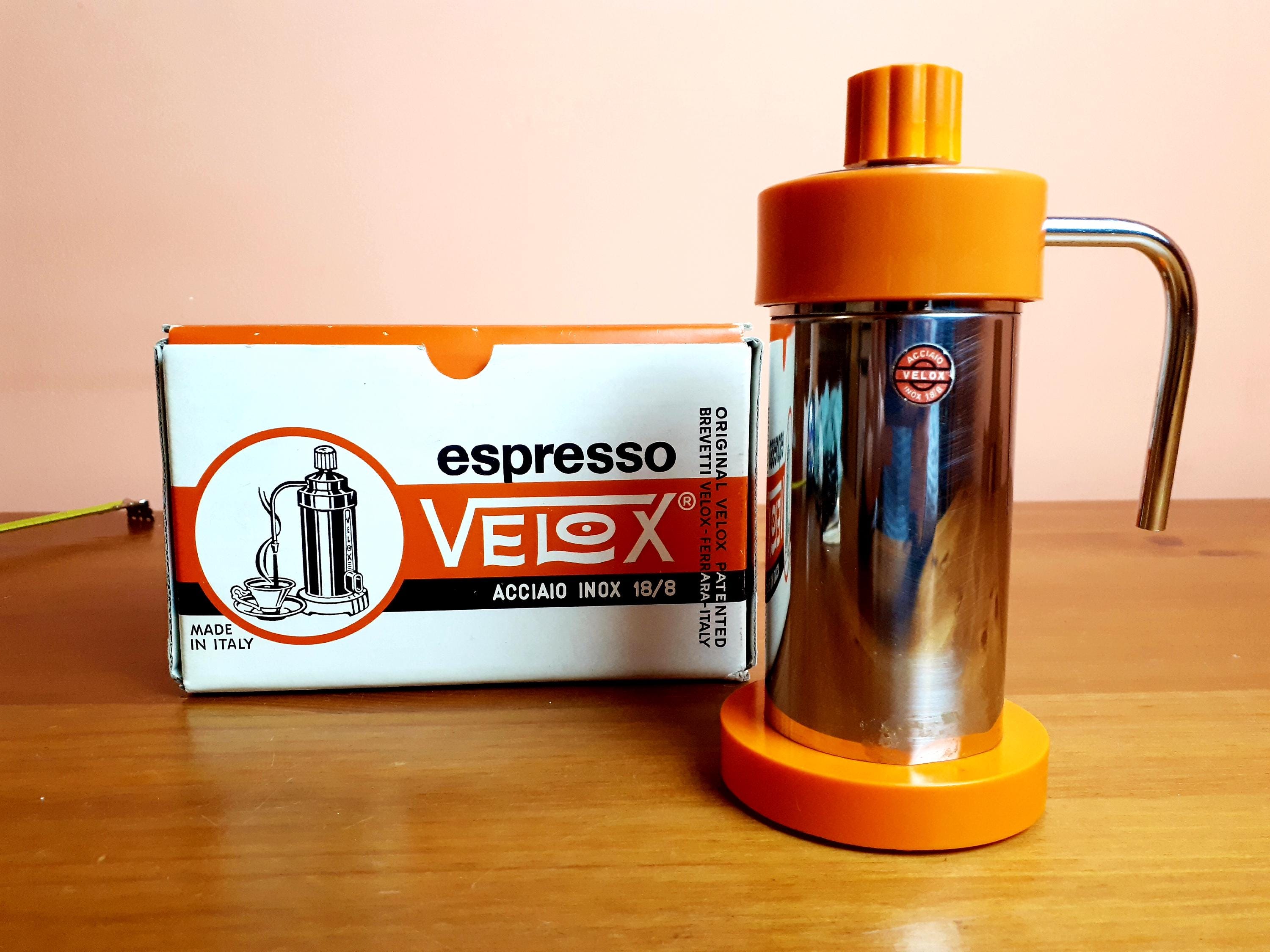 VELOX Micro 1-cup Electric Coffee Maker in 18/8 Stainless Steel