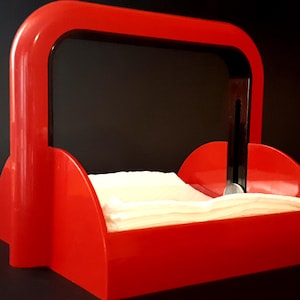 Portatovaglioli Guzzini Papillon Rosso Vintage Anni 80 Design Furio Venuti Made in Italy