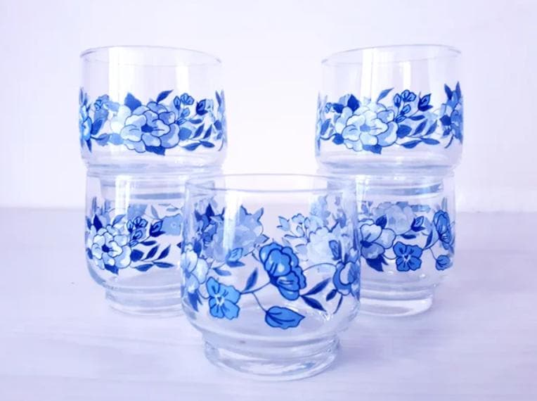 Arcopal série Veronica myosotis lot vaisselles - Arts de la table