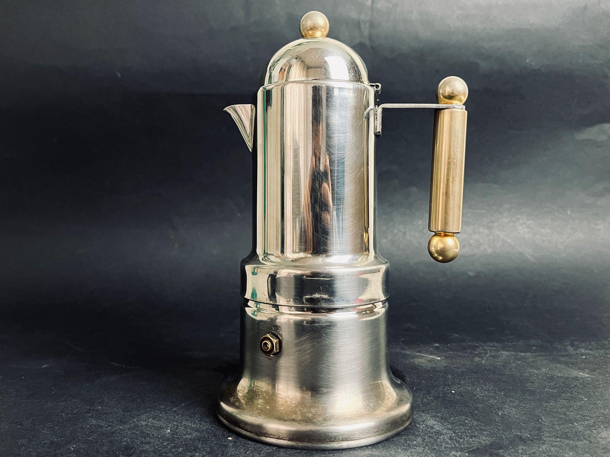 VEV Vigano Caffettiera Kontessa Da 3 Tazze Acciaio Inox 18/10