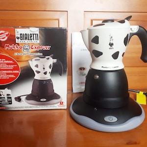 BIALETTI Mukka Express Electric 1 Cup Cappuccino Maker Made in Italy -  Comes With Instruction Booklet, Measuring Cup and Box - Etsy
