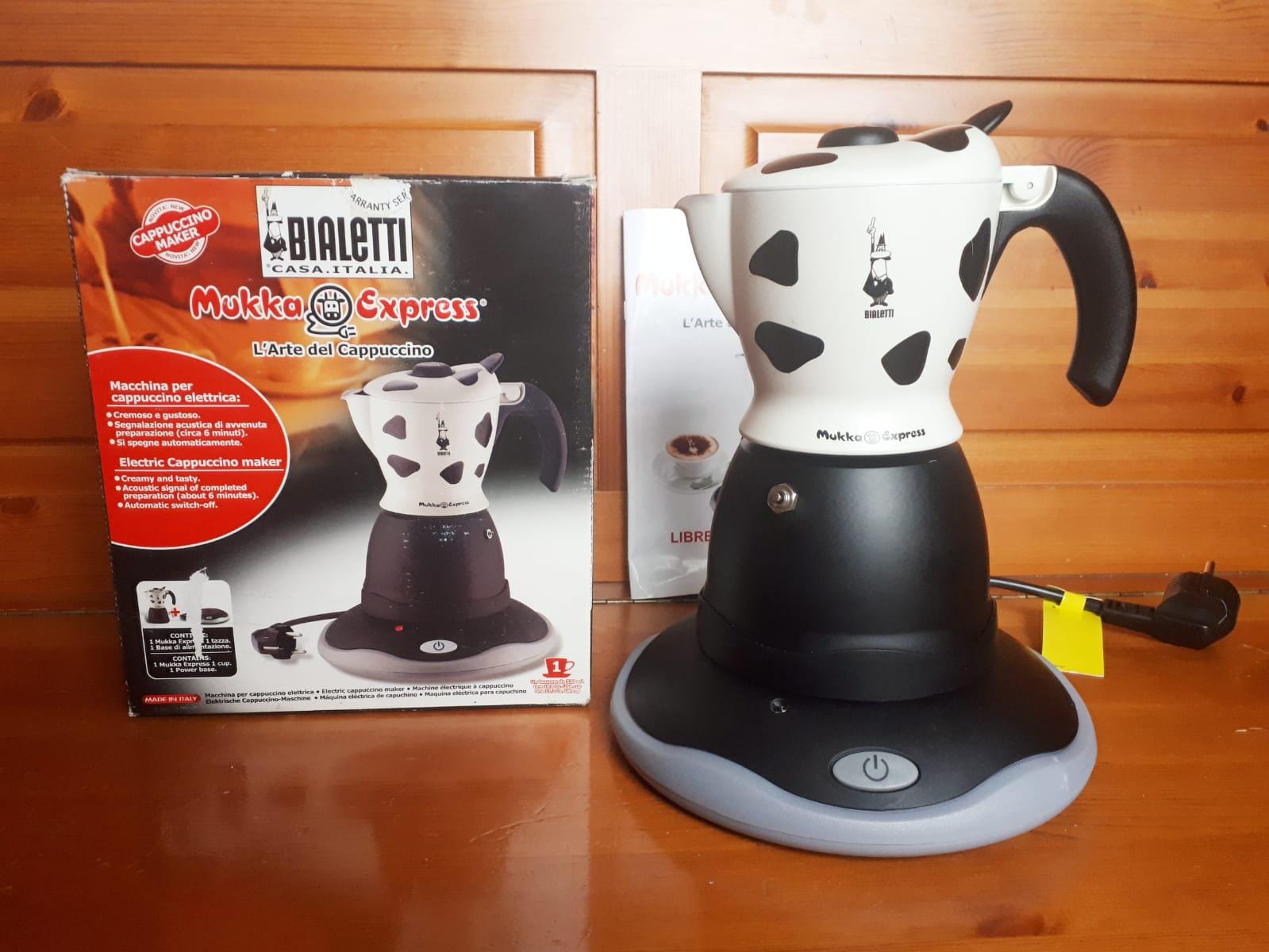 BIALETTI Mukka Express Electric 1 Cup Cappuccino Maker Made in