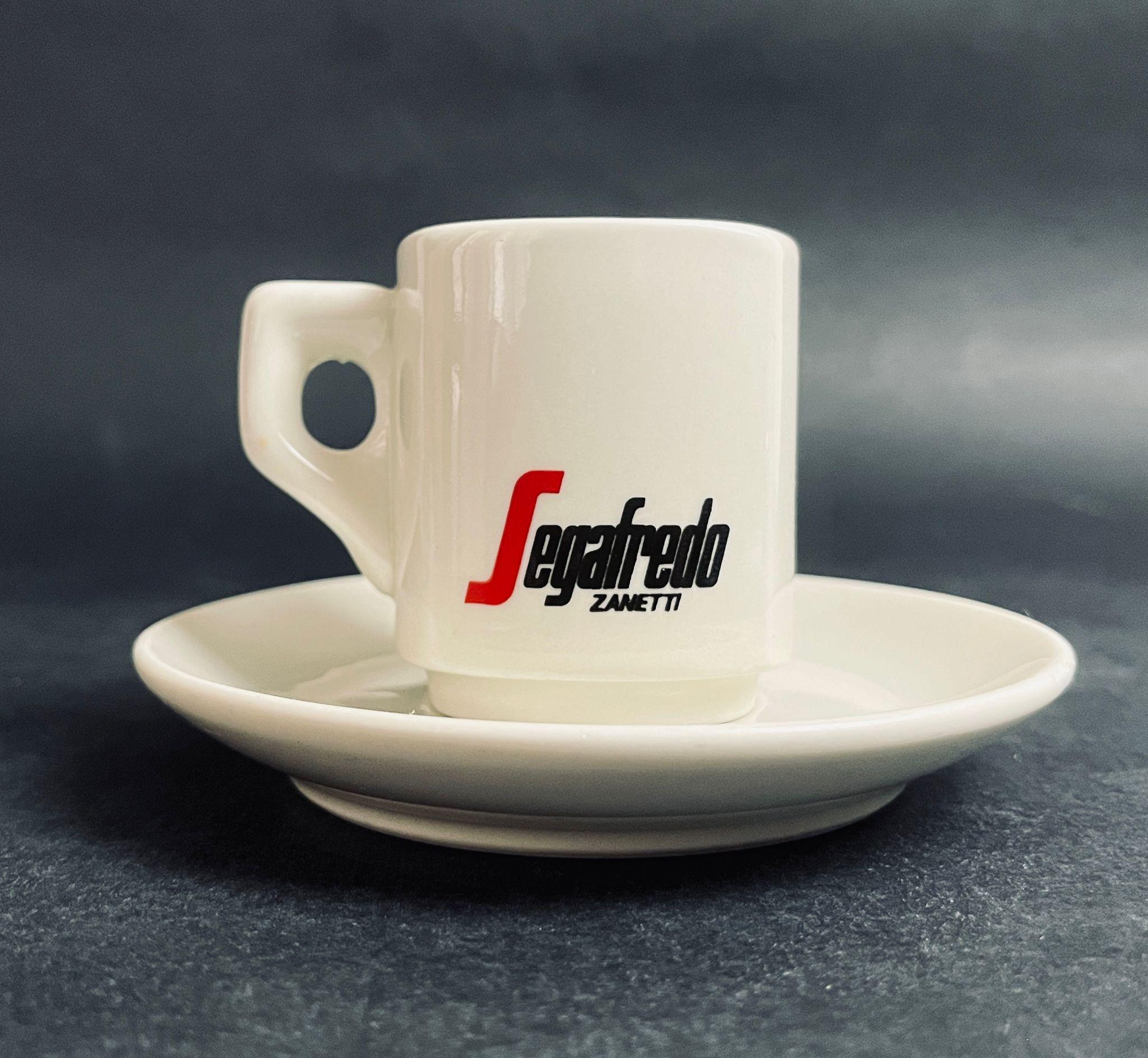 Tazzina Caffè Segafredo Beige + Piattino Espresso Italiane