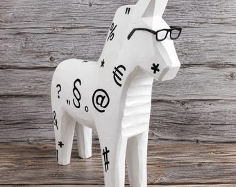 d*3様 ヴィンテージ 1995 IKEA Dilla 真鍮製時　エーレン・ヨハ Ikea Vinterfest Ceramic Dala Horse, Limited Edition - Etsy