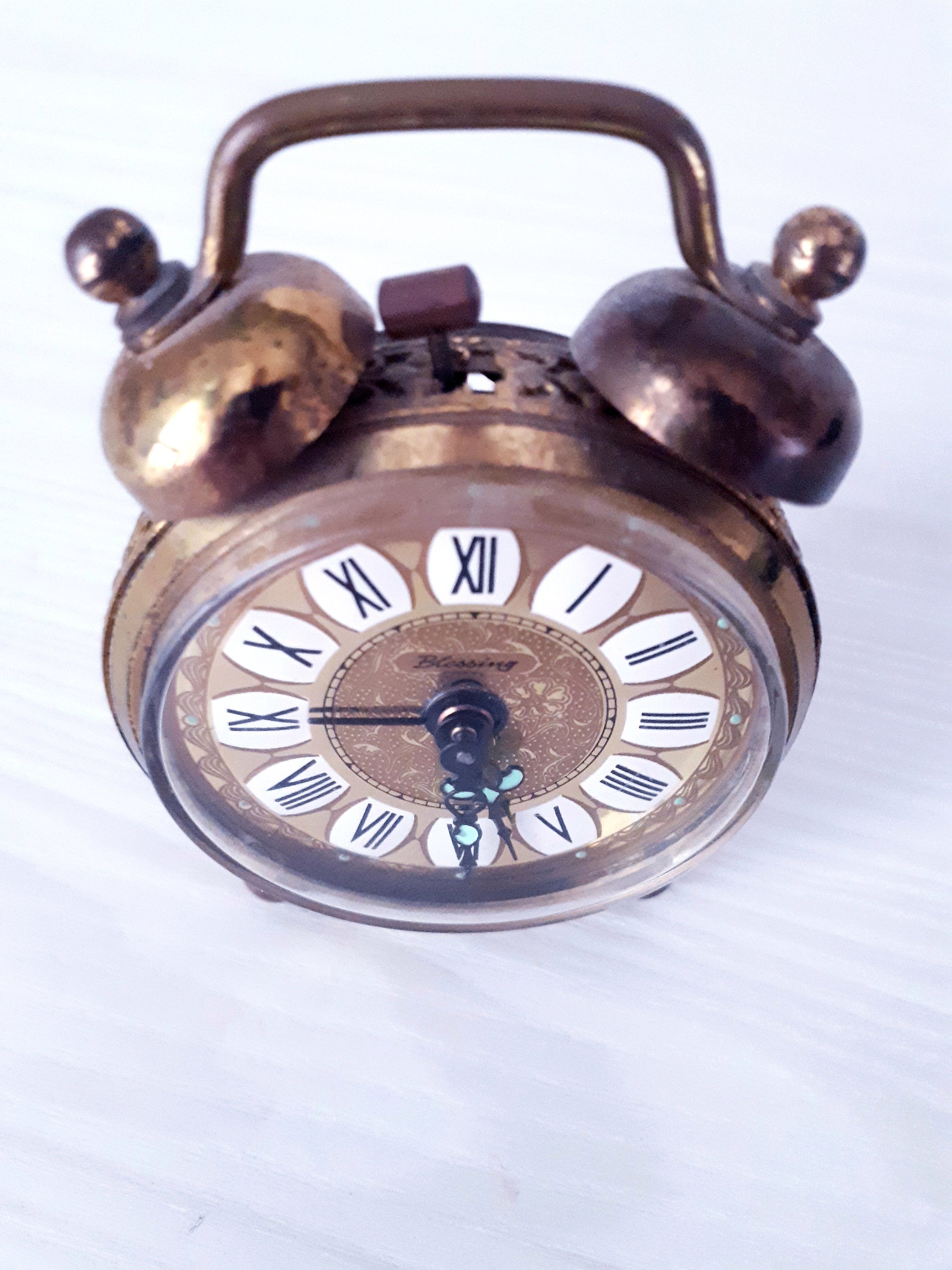 BLESSING Small Vintage Alarm Clock Wind-up Germany 1960s - Etsy