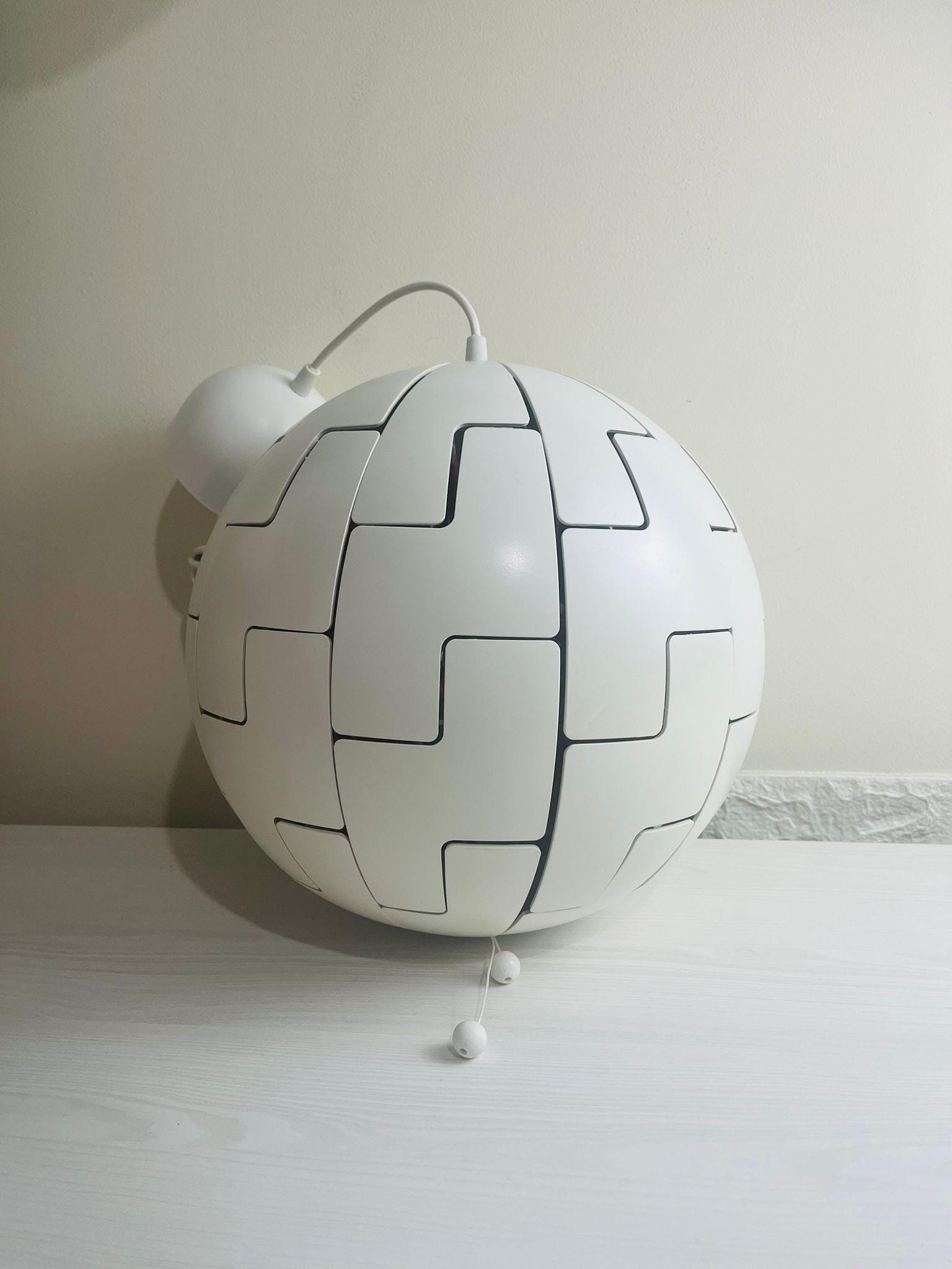 Ikea PS 2014 STAR WARS Death Star Chandelier White Orange