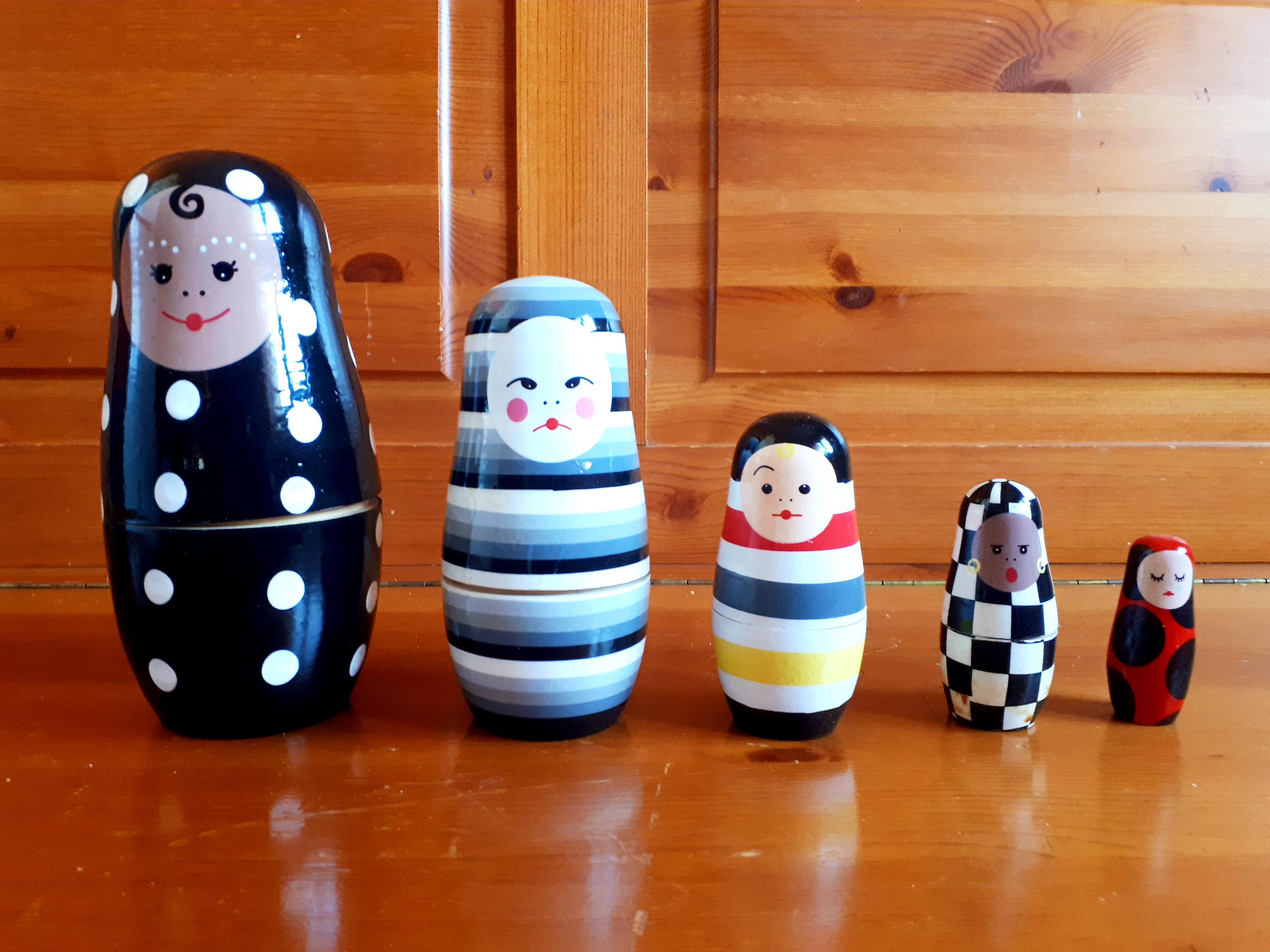 Ikea Matryoshka Dolls, Designed by Maria Vinka, Vintage Set of