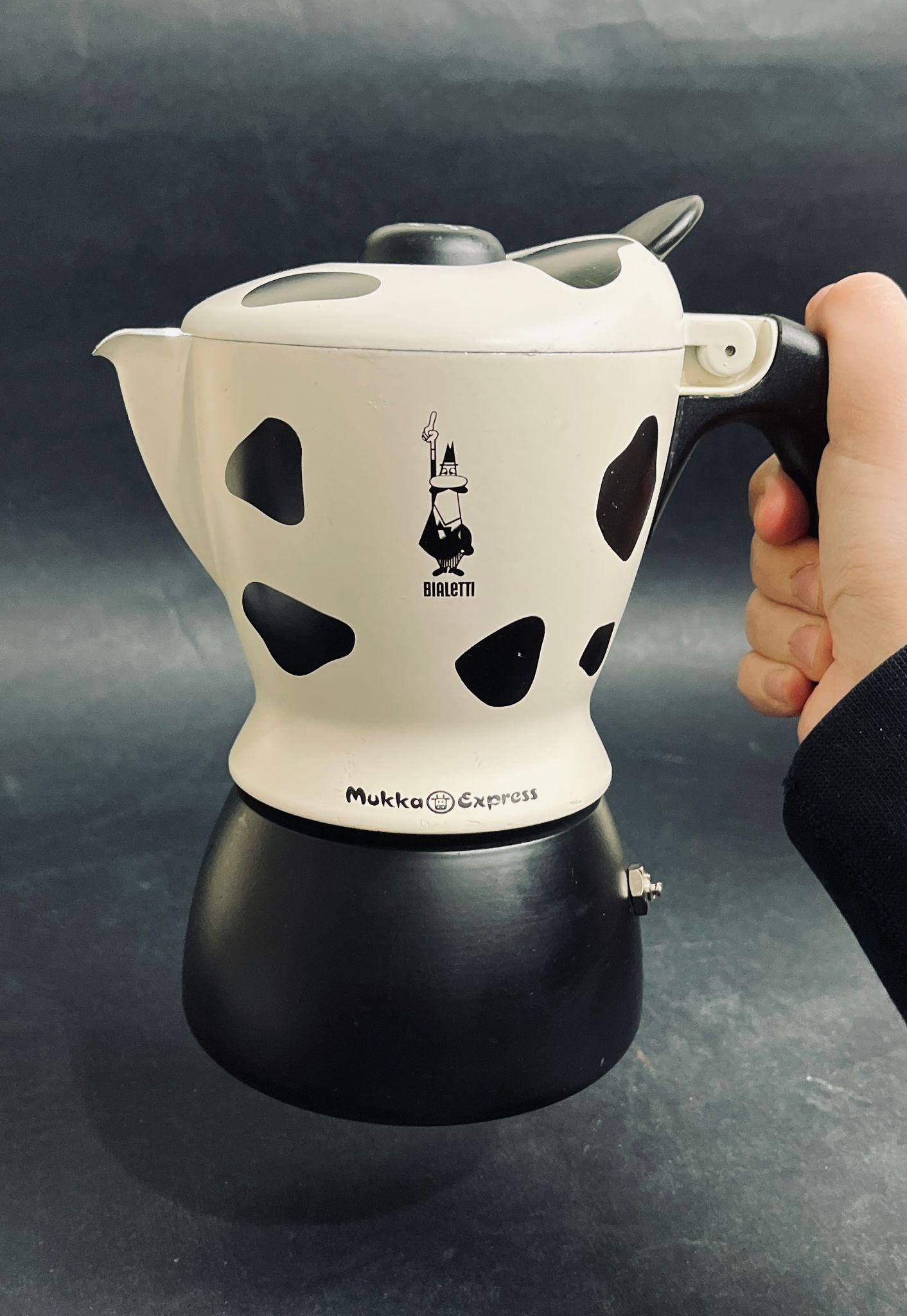 BIALETTI Mukka Express 1 Cup Used Cappuccino Maker Made in Italy