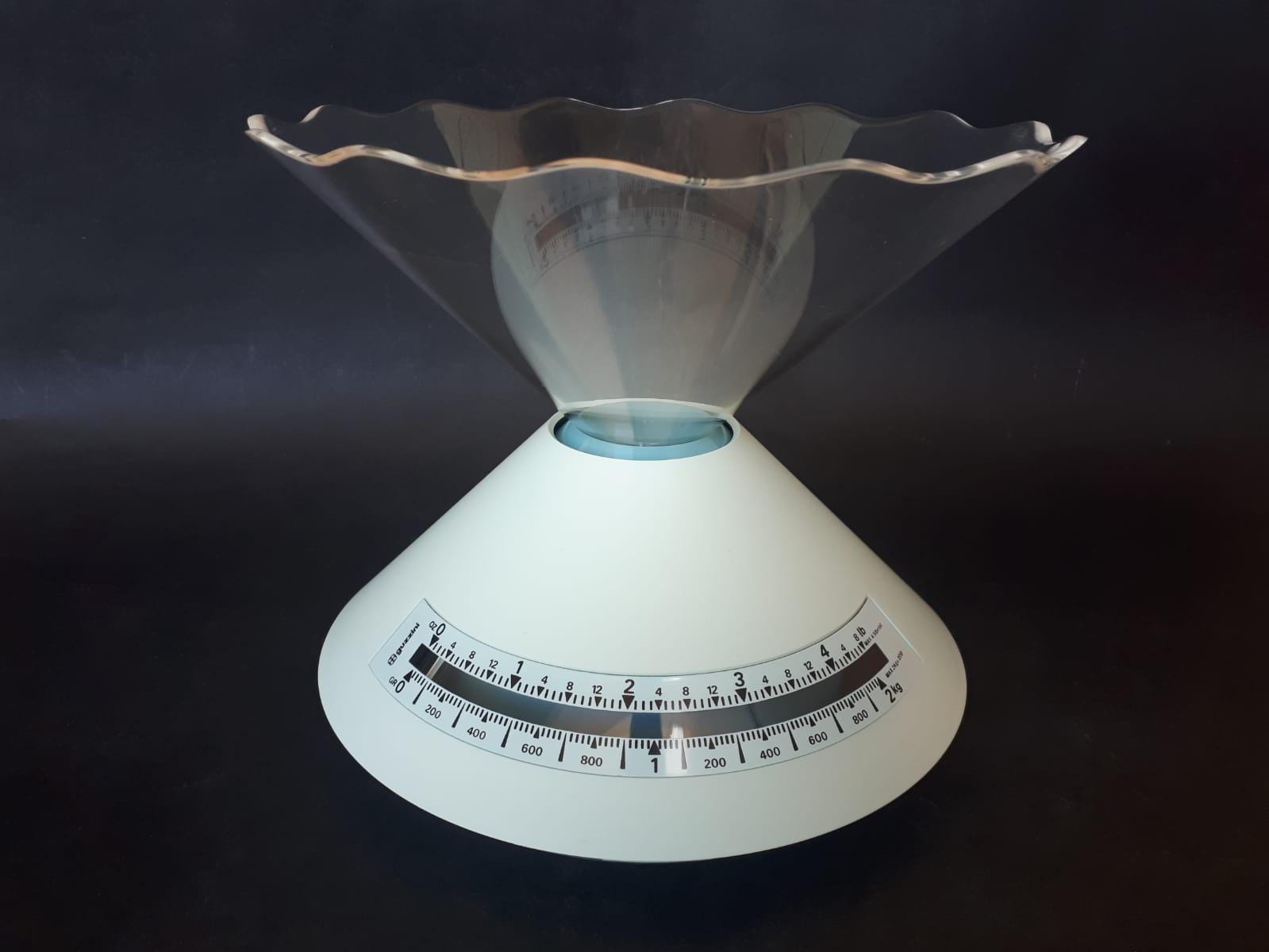 Guzzini Dolly Celeste Kitchen Scale, Designed by Ennio Pasini