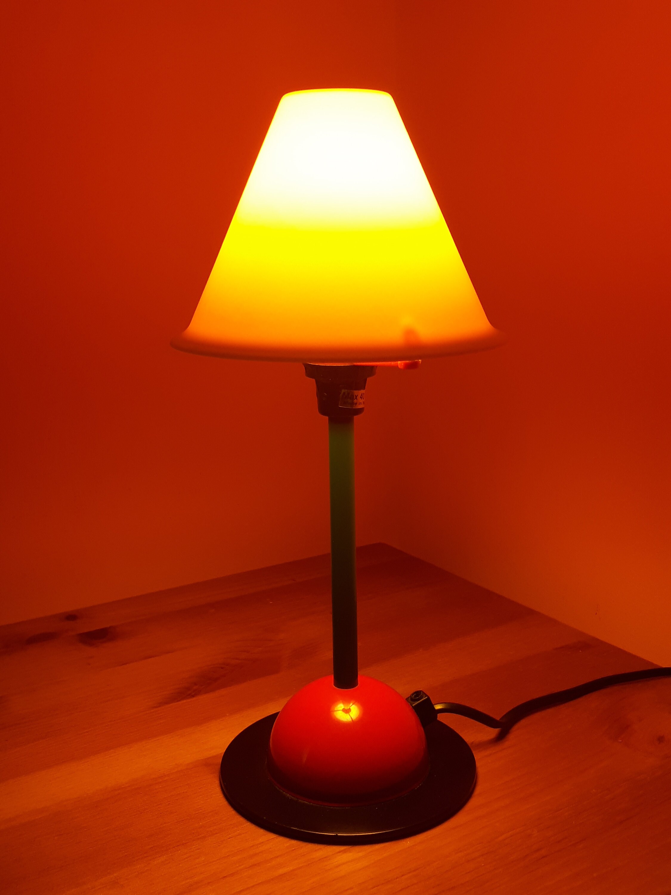 Vintage IKEA Lamp, 1980s Memphis Style, Postmodern Design