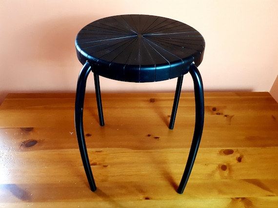Ikea Frosta Stool Design Maria Vinka Black Stool Retro Modern