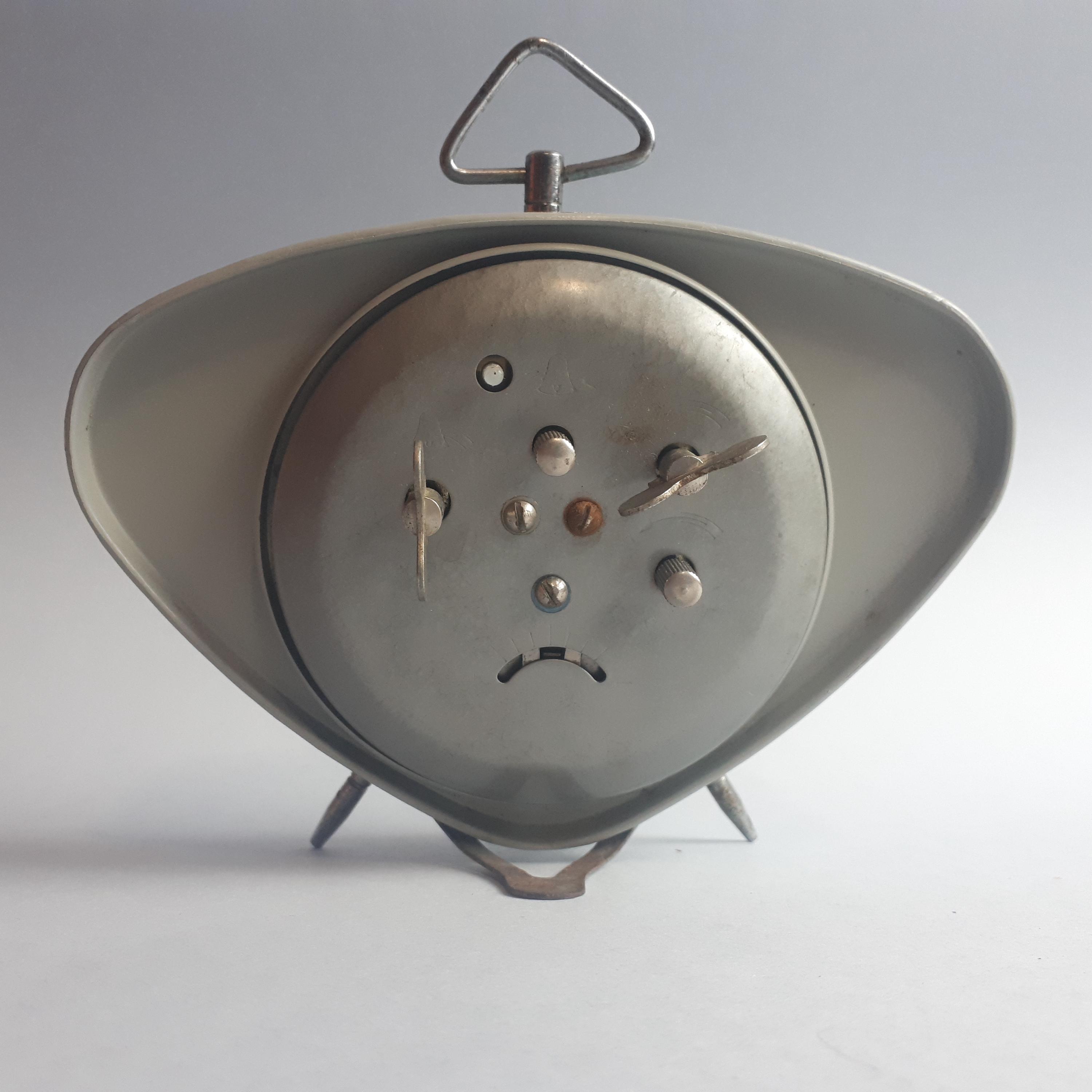 Vintage Fossil Alarm Clock From the 1990s, Retro Table Clock