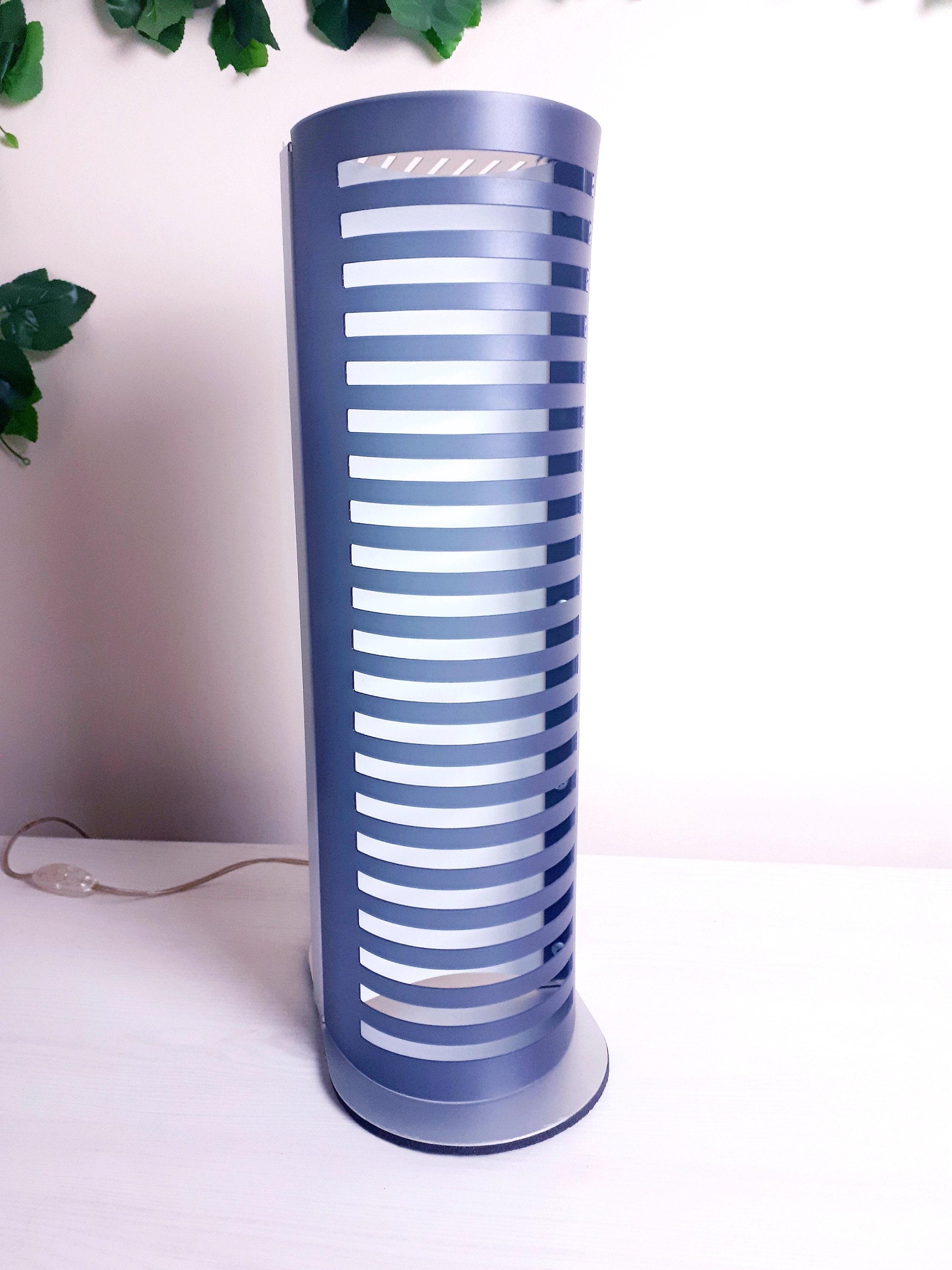 伊90s Slamp C21 Portacd made in Italy Slamp Samuel Parker CD Holder Lamp C21 Grey Design by Francesco