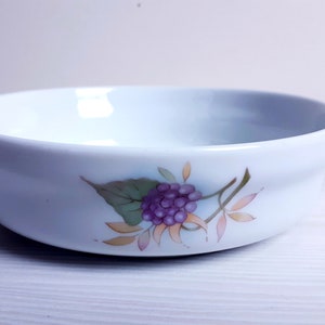 Richard Ginori Vintage 70s Porcelain Floral Bowl Made in Italy