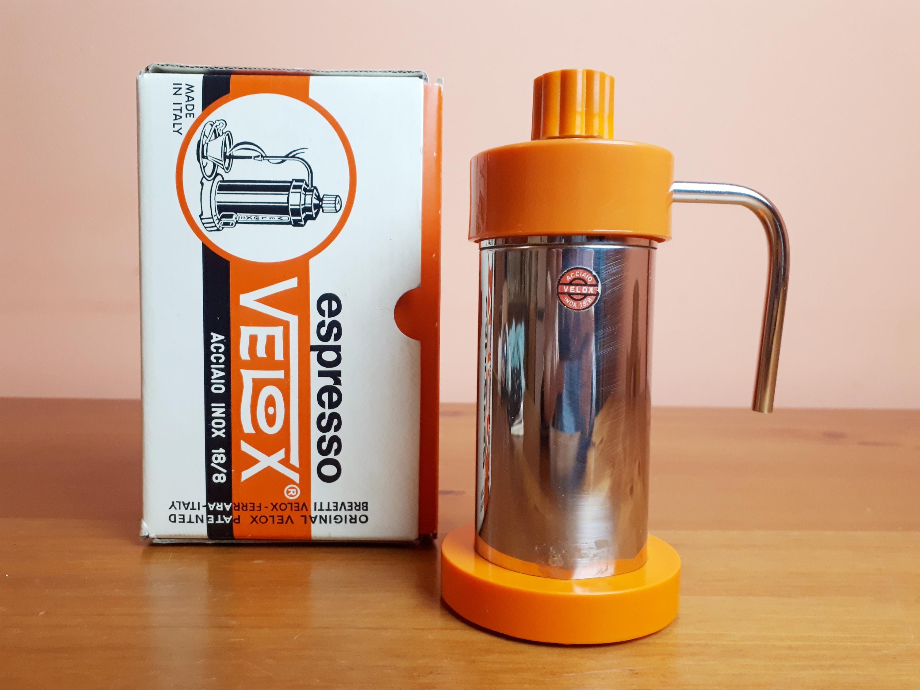 VELOX Micro 1-cup Electric Coffee Maker in 18/8 Stainless Steel