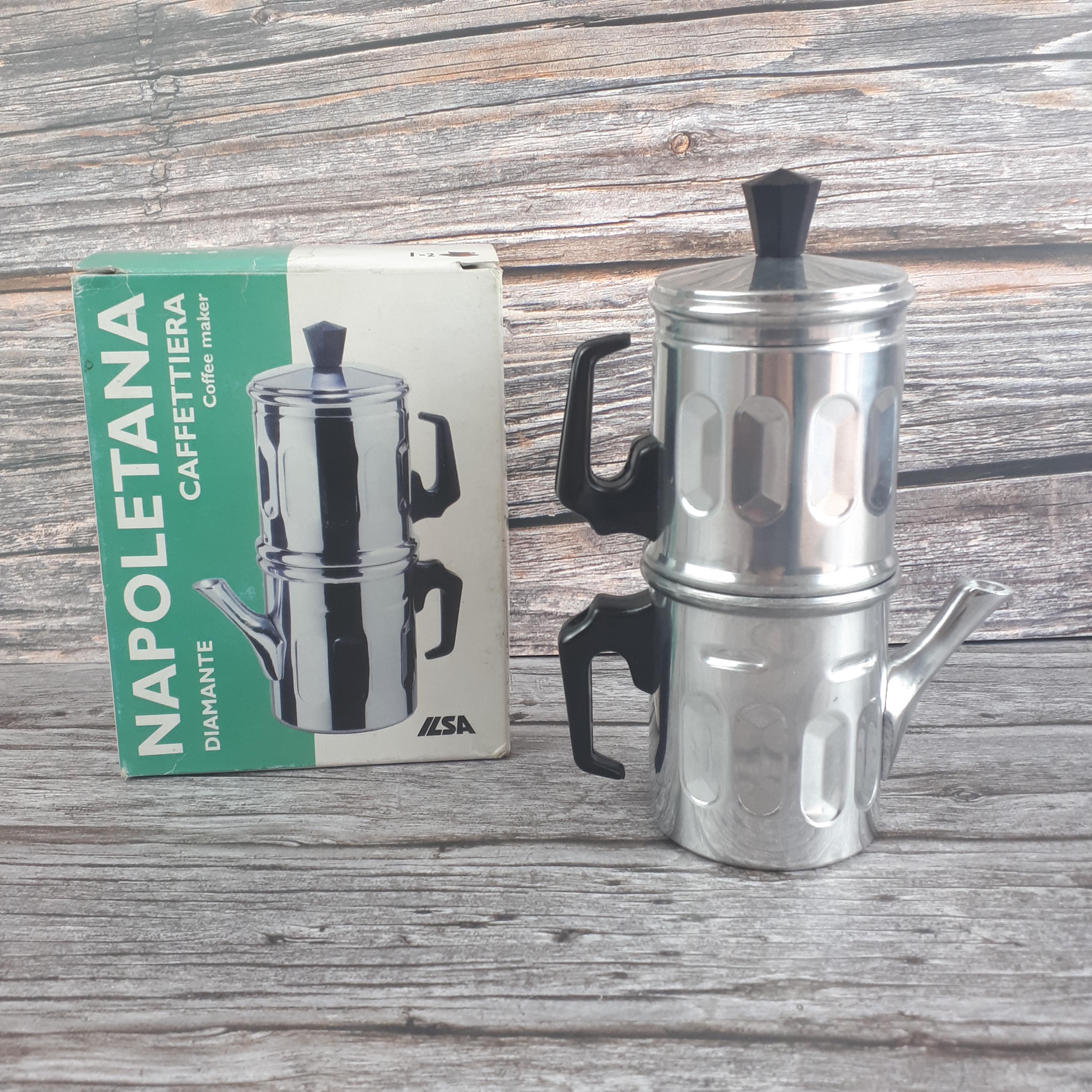 ILSA Diamante Neapolitan Coffee Maker for 1 or 2 Cups - Vintage