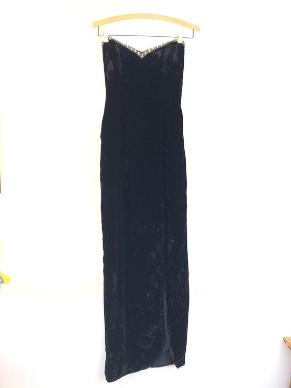 black velvet corset dress