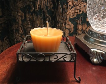 Jasmine & Orange Votive // Petal // 100% Beeswax Candle // Natural Candle// Relaxing Fragrance