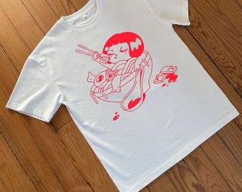 Japanese Ramen Noodles T-Shirt, Anime Foodie Tee